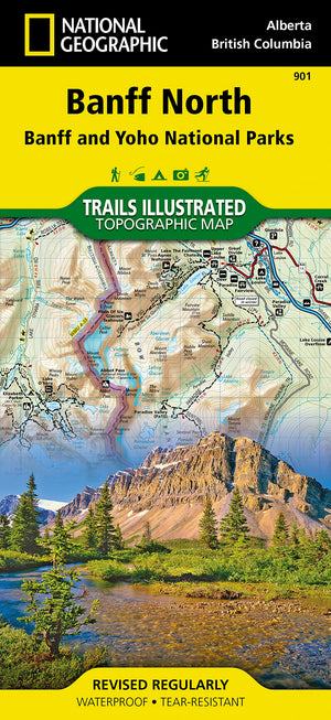 Banff North Map [Banff and Yoho National Parks] (National Geographic Trails Illustrated Map, 901),New