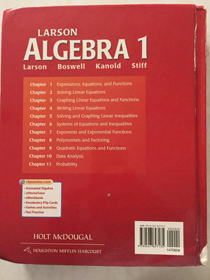 Holt McDougal Larson Algebra 1,New