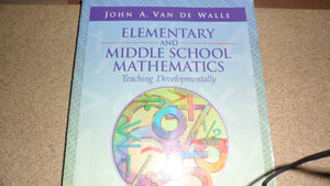 Elementary and Middle School Mathematics Teaching Developmentally,Used