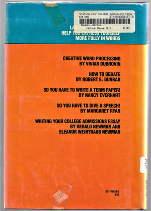 Writing Your College Admissions Essay (Language Power),Used