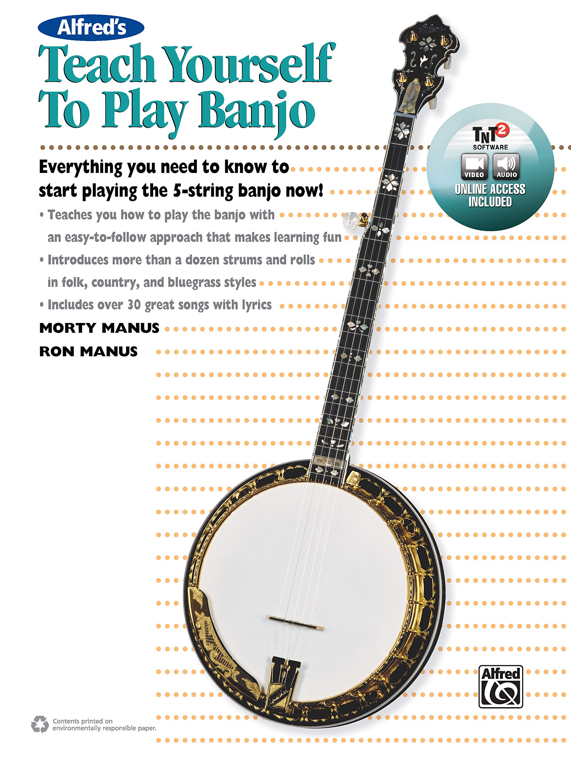 Alfred's Teach Yourself to Play Banjo: Everything You Need to Know to Start Playing the 5String Banjo, Book & Online Video/Audi,Used