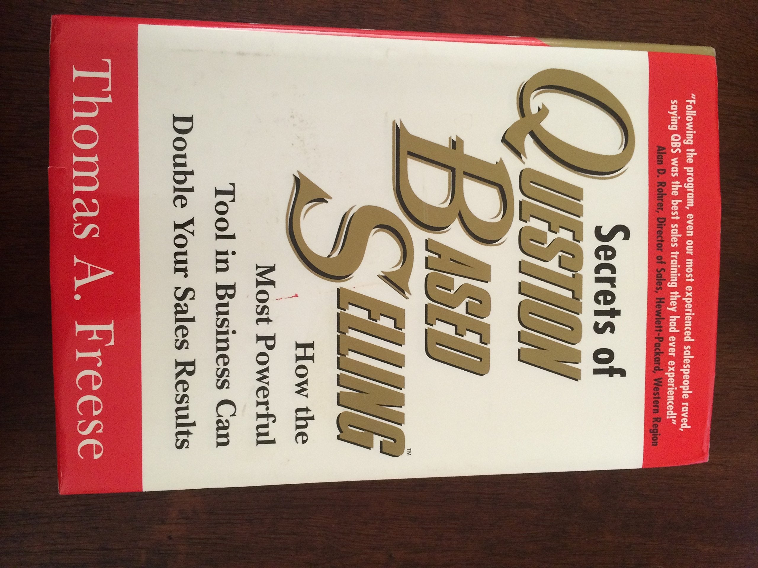 Secrets of QuestionBased Selling,Used