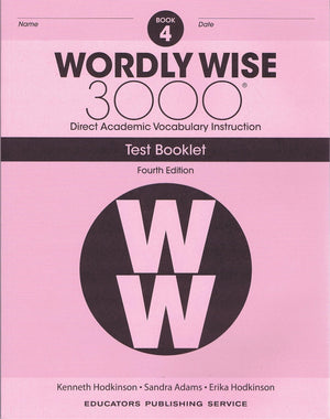Wordly Wise 3000 Grade 4 Test Booklet-new