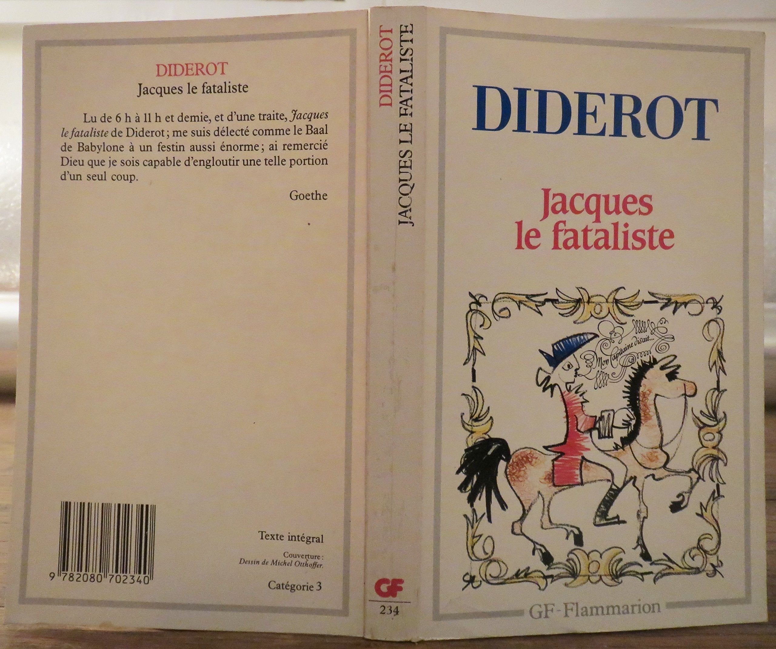 Jacques le fataliste et son maitre,Used