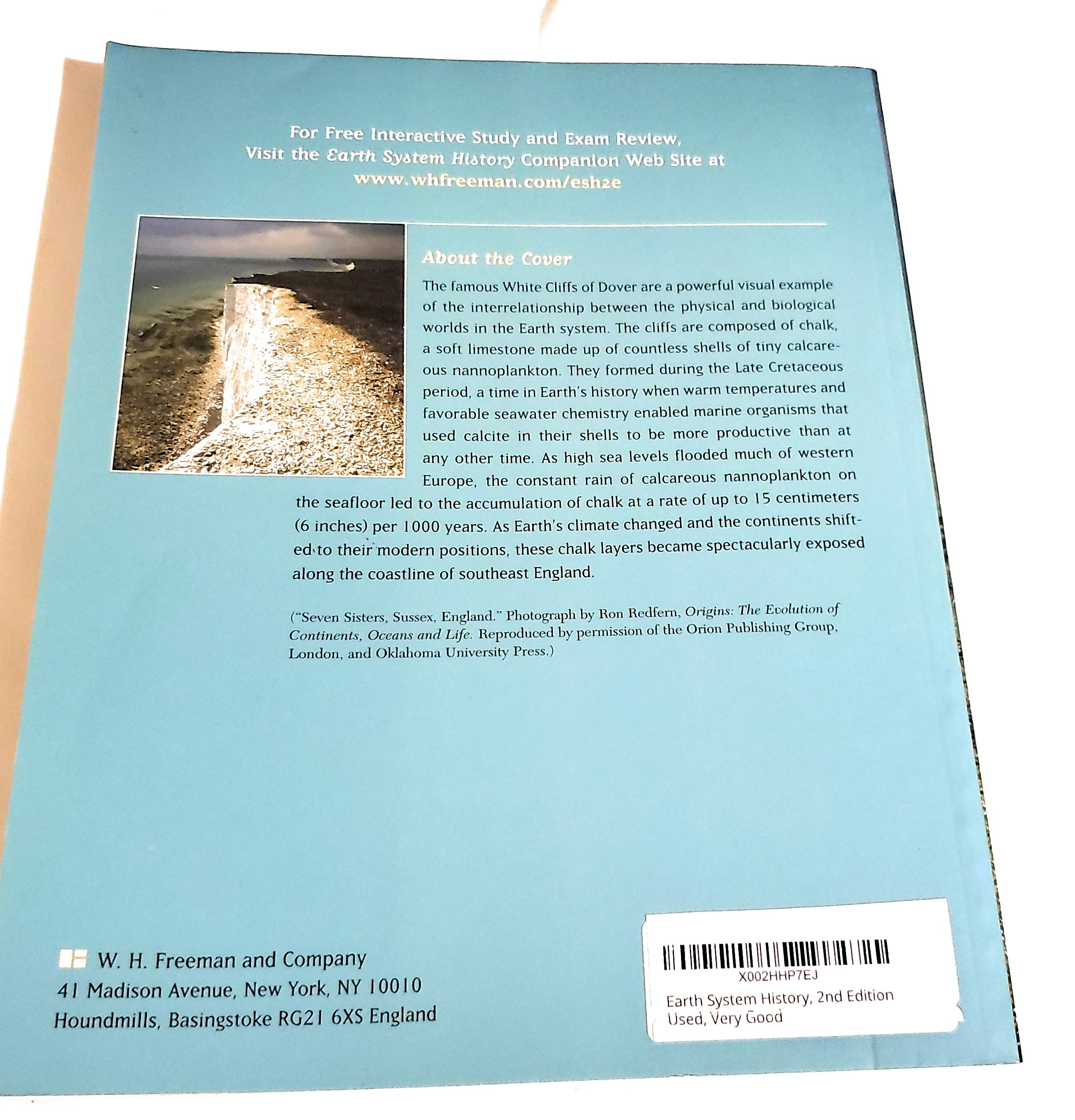 Earth System History, 2nd Edition,Used