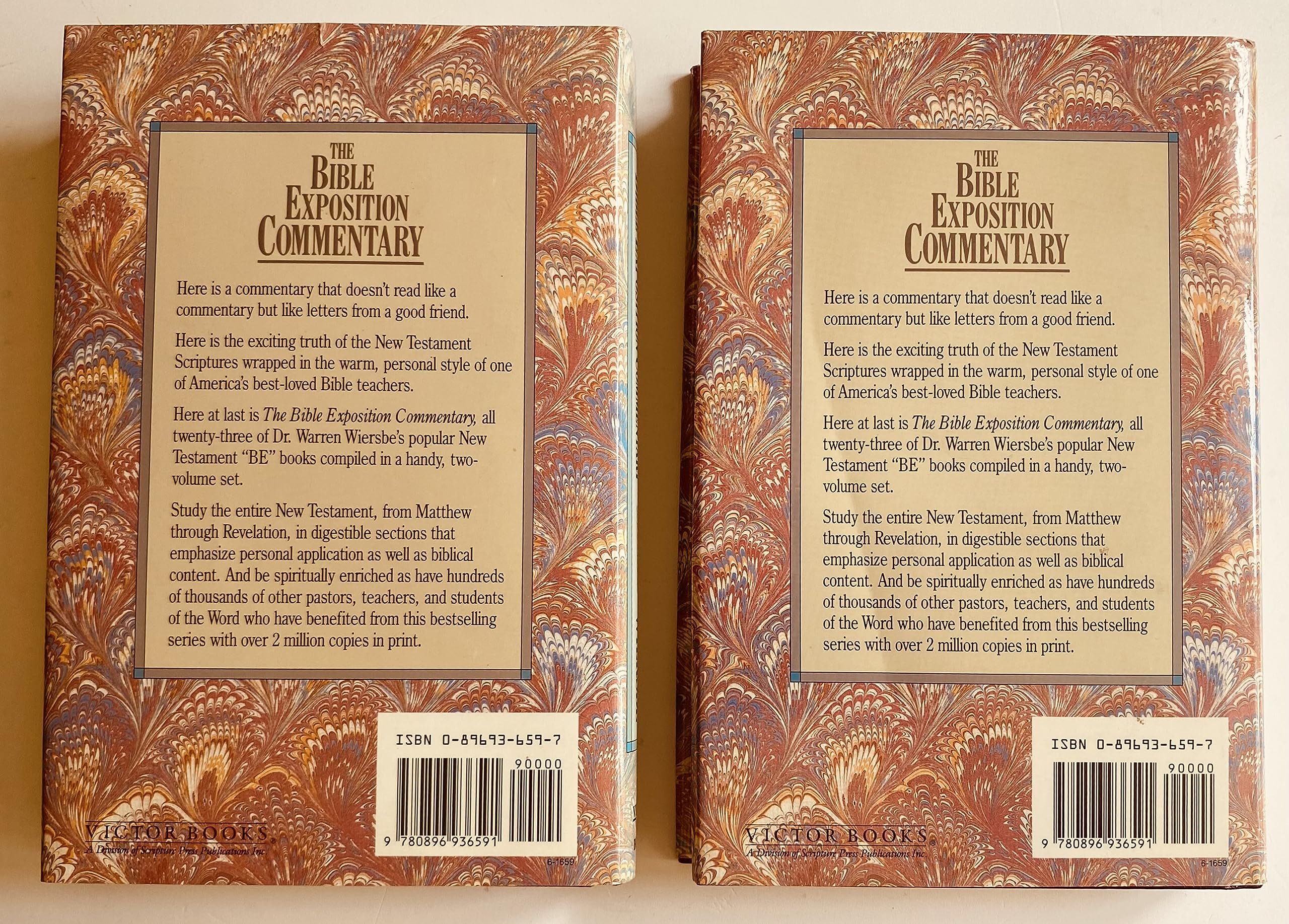 Bible Exposition Commentary Set (Volumes 1 & 2),Used