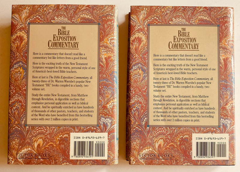 Bible Exposition Commentary Set (Volumes 1 & 2),Used