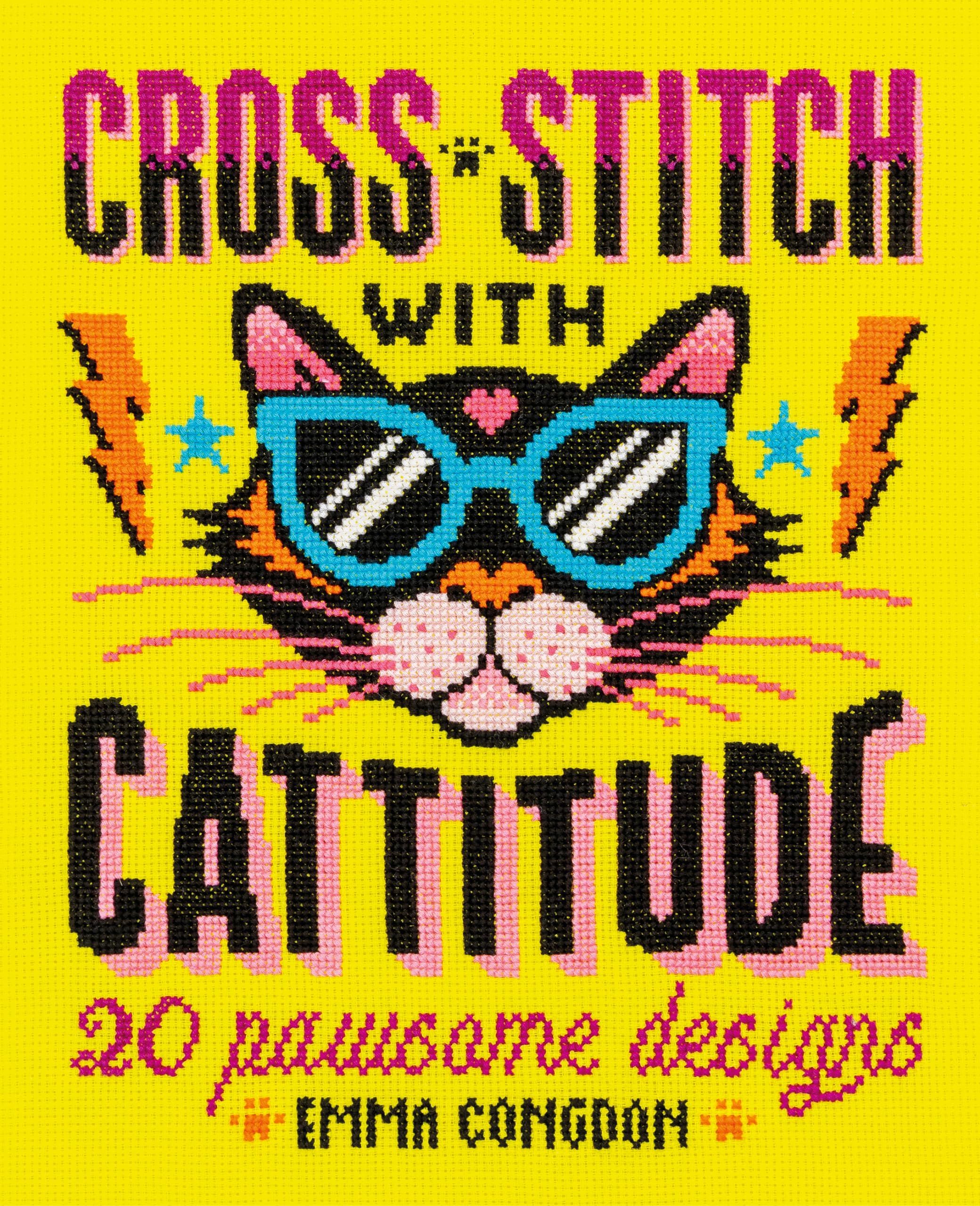 Cross Stitch With Cattitude: 20 Pawsome Designs,Used