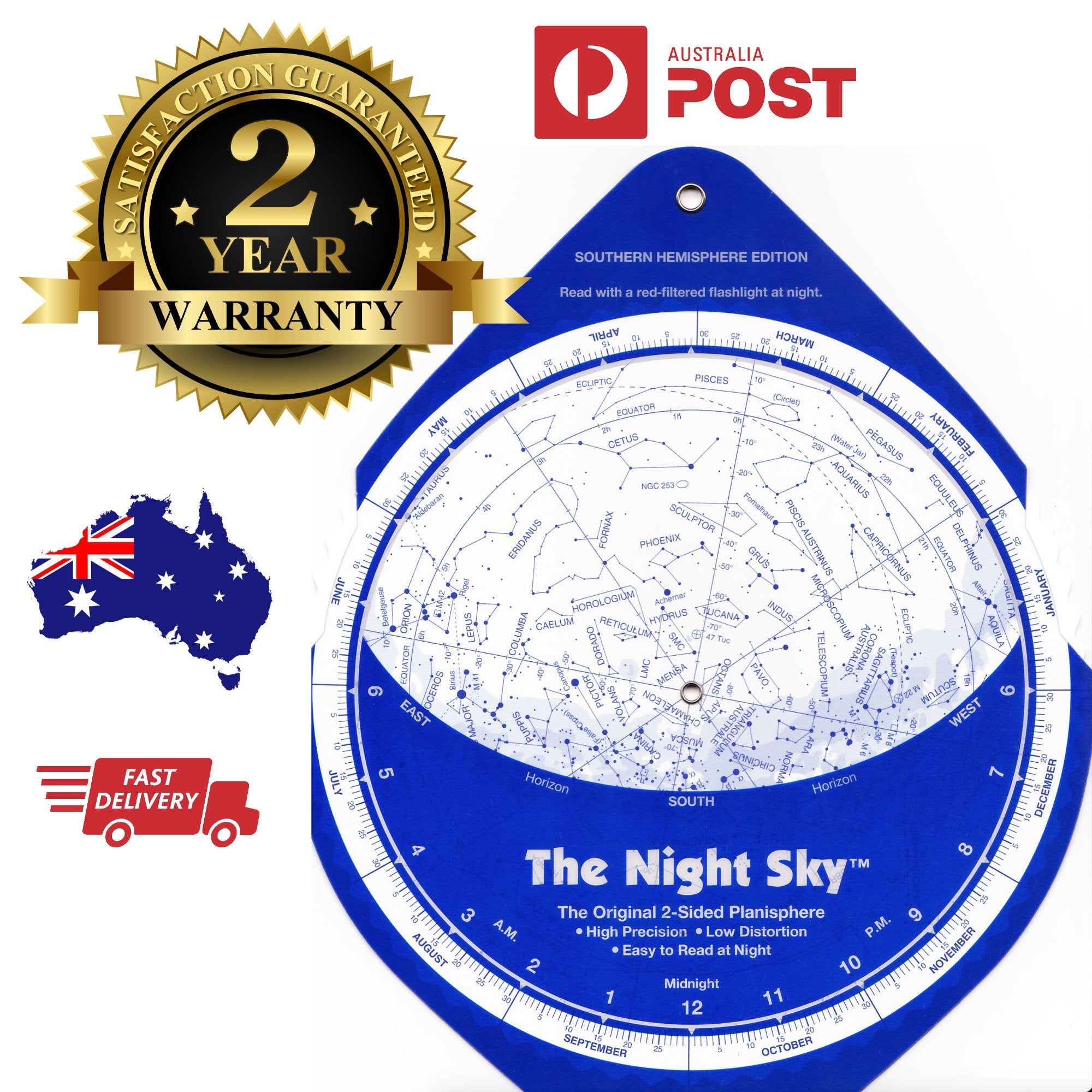 The Night Sky, Southern Hemisphere (Large) Star Finder