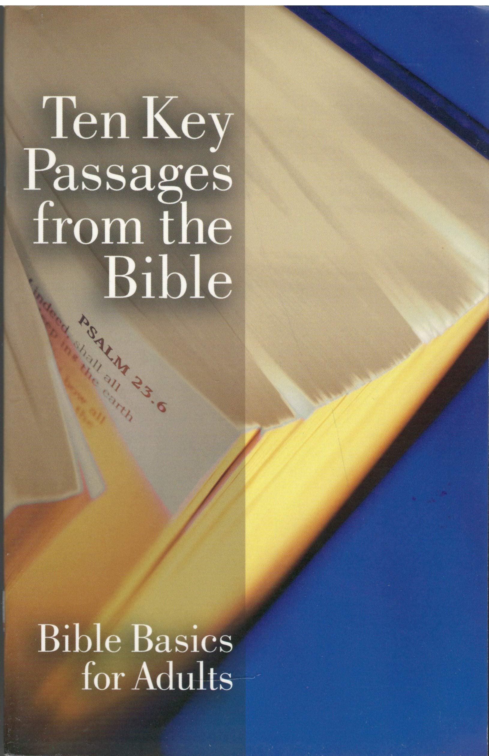 Ten Key Passages from the Bible Learner Books,Used