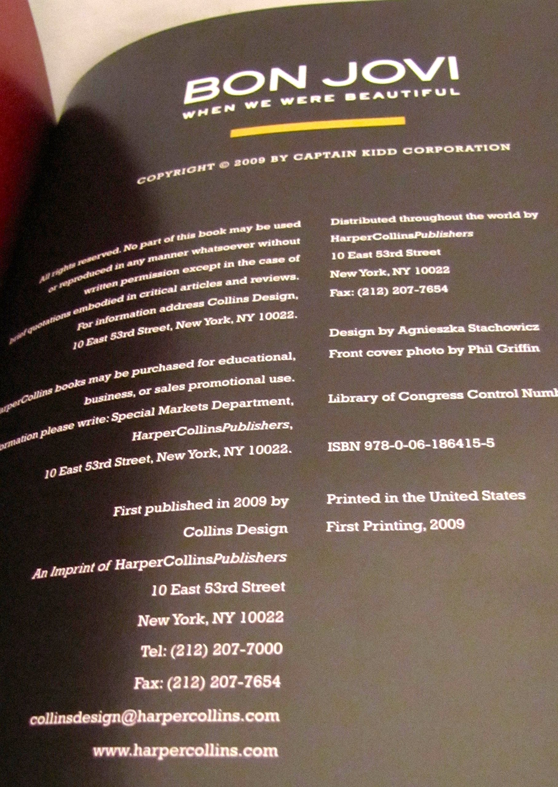 Bon Jovi: When We Were Beautiful,New