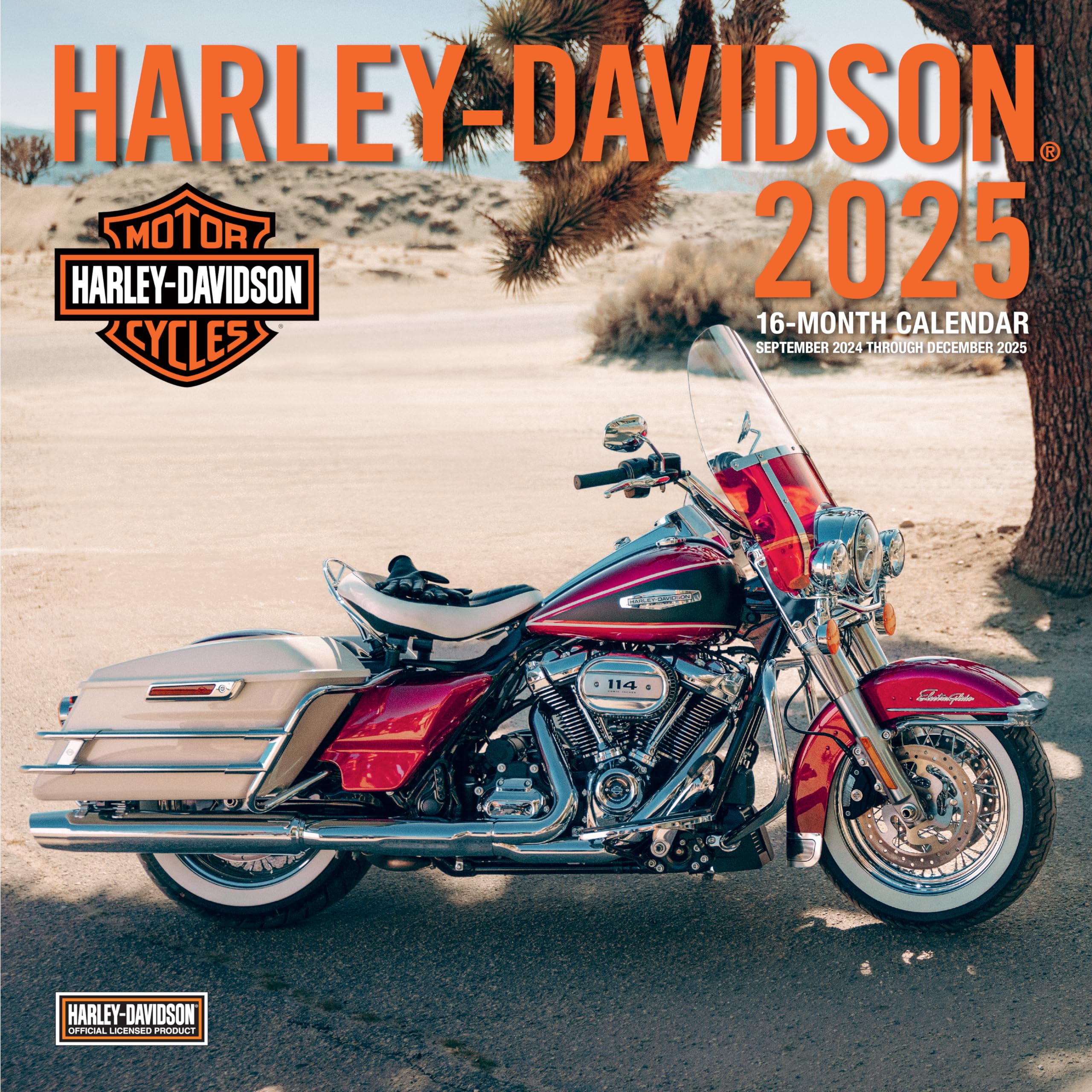 HarleyDavidson 12x12 2025: 16Month CalendarSeptember 2024 through December 2025