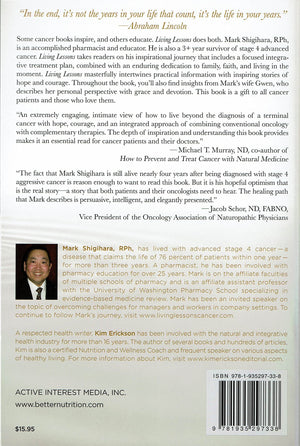 Living Lessons: My Journey of Faith, Love, and CuttingEdge Cancer Therapy,Used