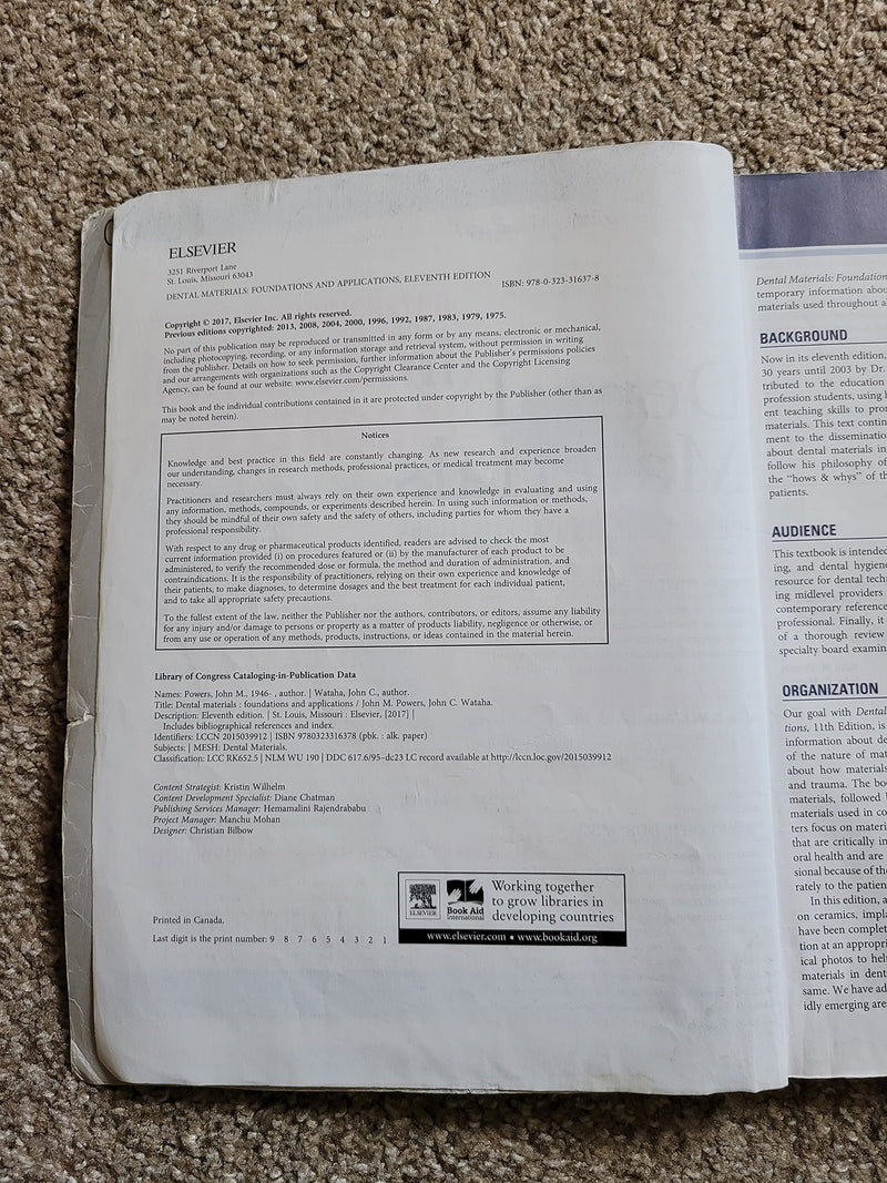 Dental Materials: Foundations And Applications