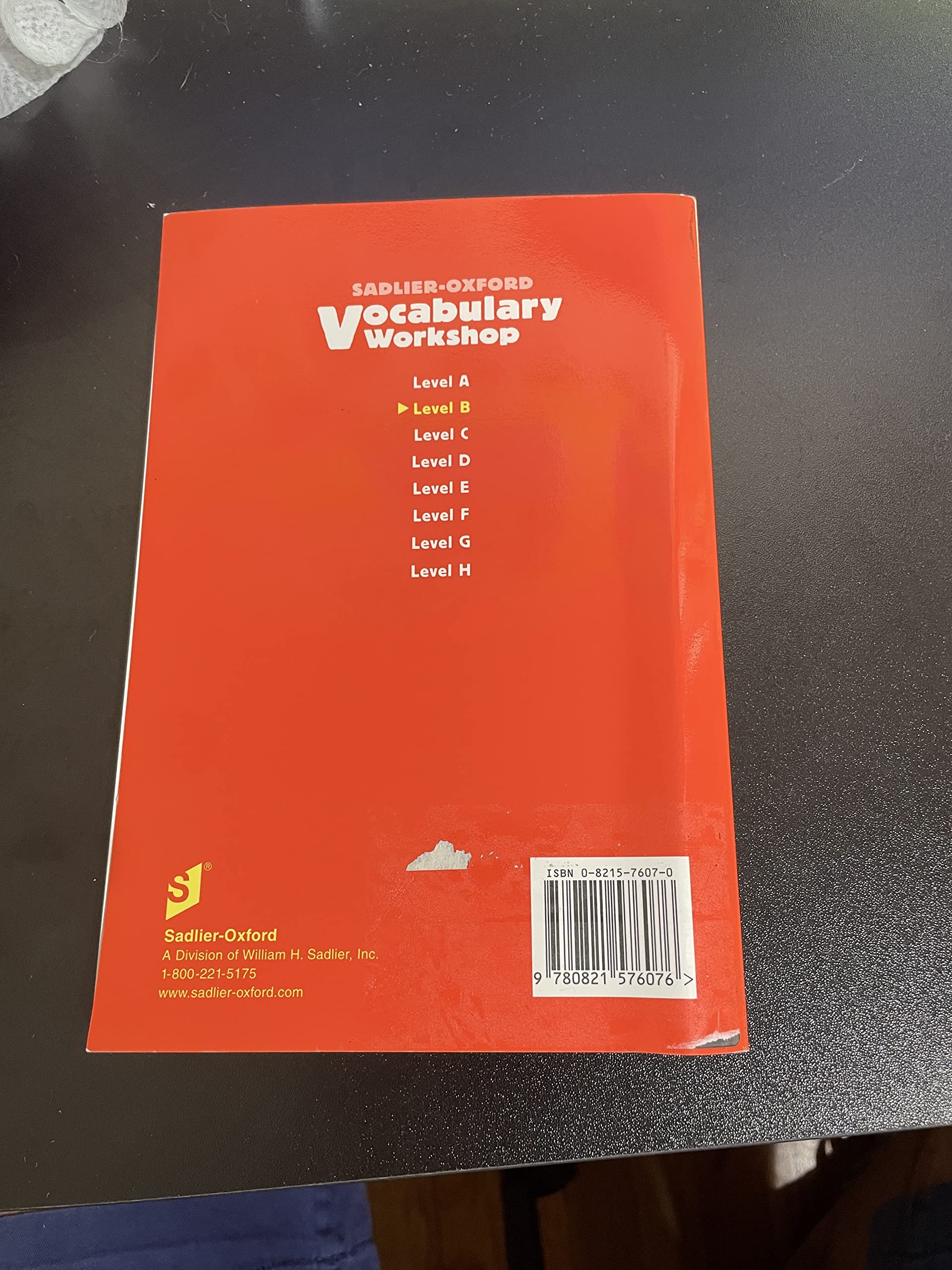 Vocabulary Workshop: Level B,New