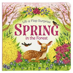 Spring In The Forest Deluxe Liftaflap & Popup Seasons Children'S Board Book (Liftaflap Surprise)