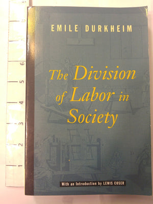 The Division of Labor in Society,Used