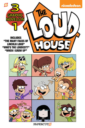 The Loud House 3in1 #4: The Many Faces of Lincoln Loud, Who's the Loudest? and The Case of the Stolen Drawers (4),Used