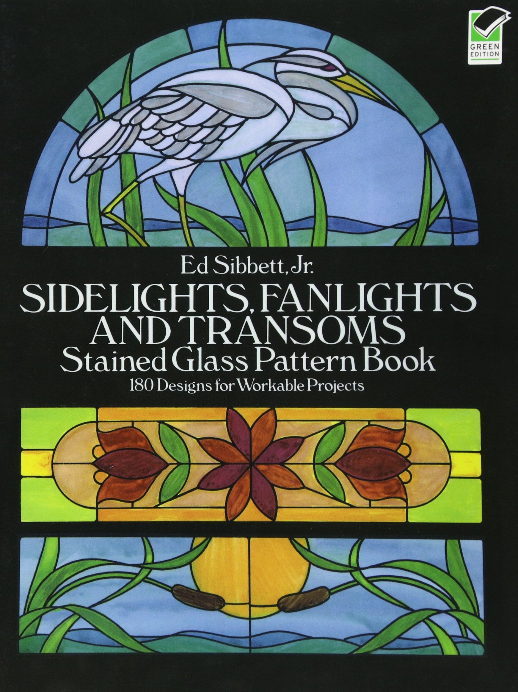 Sidelights, Fanlights and Transoms Stained Glass Pattern Book (Dover Crafts: Stained Glass),Used