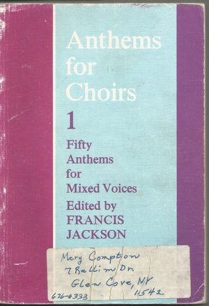Anthems for Choirs 1,Used