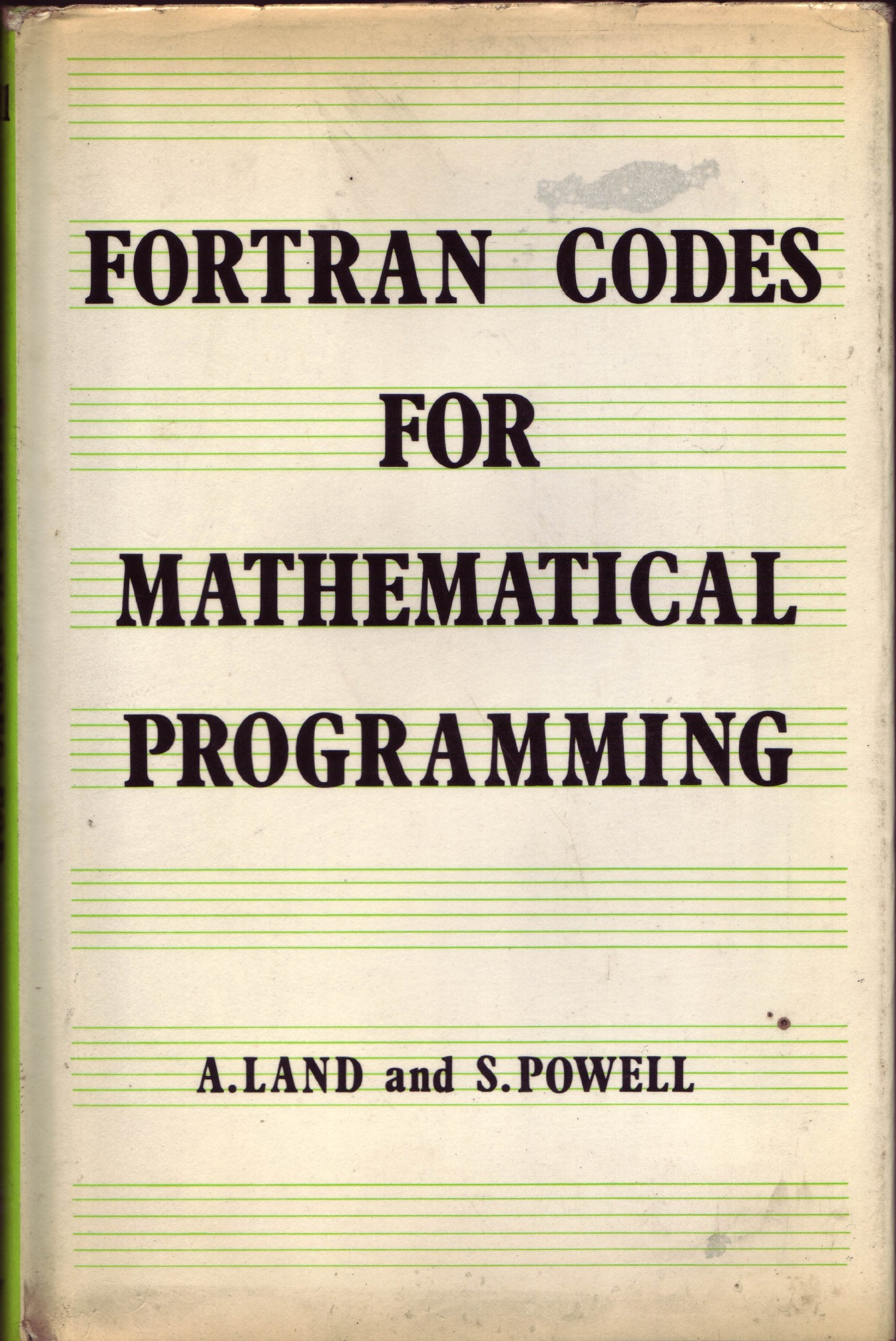 Fortran codes for mathematical programming: linear, quadratic and discrete