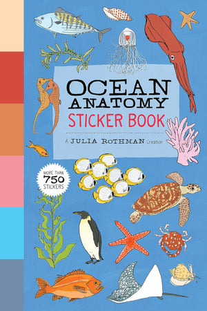 Ocean Anatomy Sticker Book: A Julia Rothman Creation; More Than 750 Stickers,Used