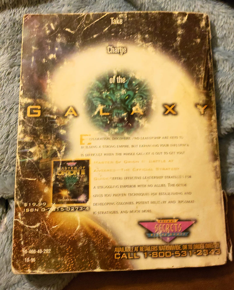 Master of Orion II: Battle at Antares: The Official Strategy Guide (Secrets of the Games Series),New