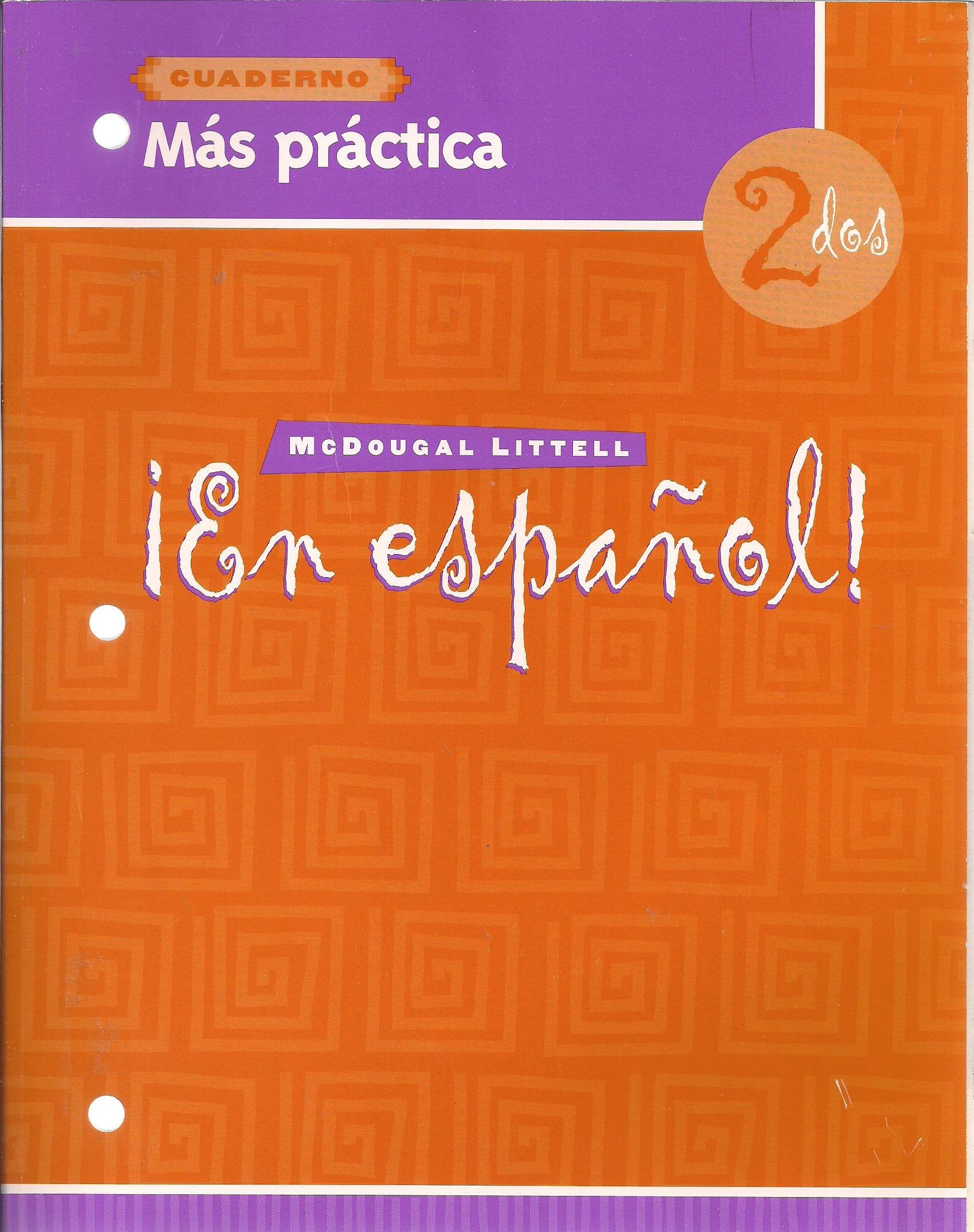 En Espanol: Level 2 Mas Practica Cuaderno (Spanish Edition),Used