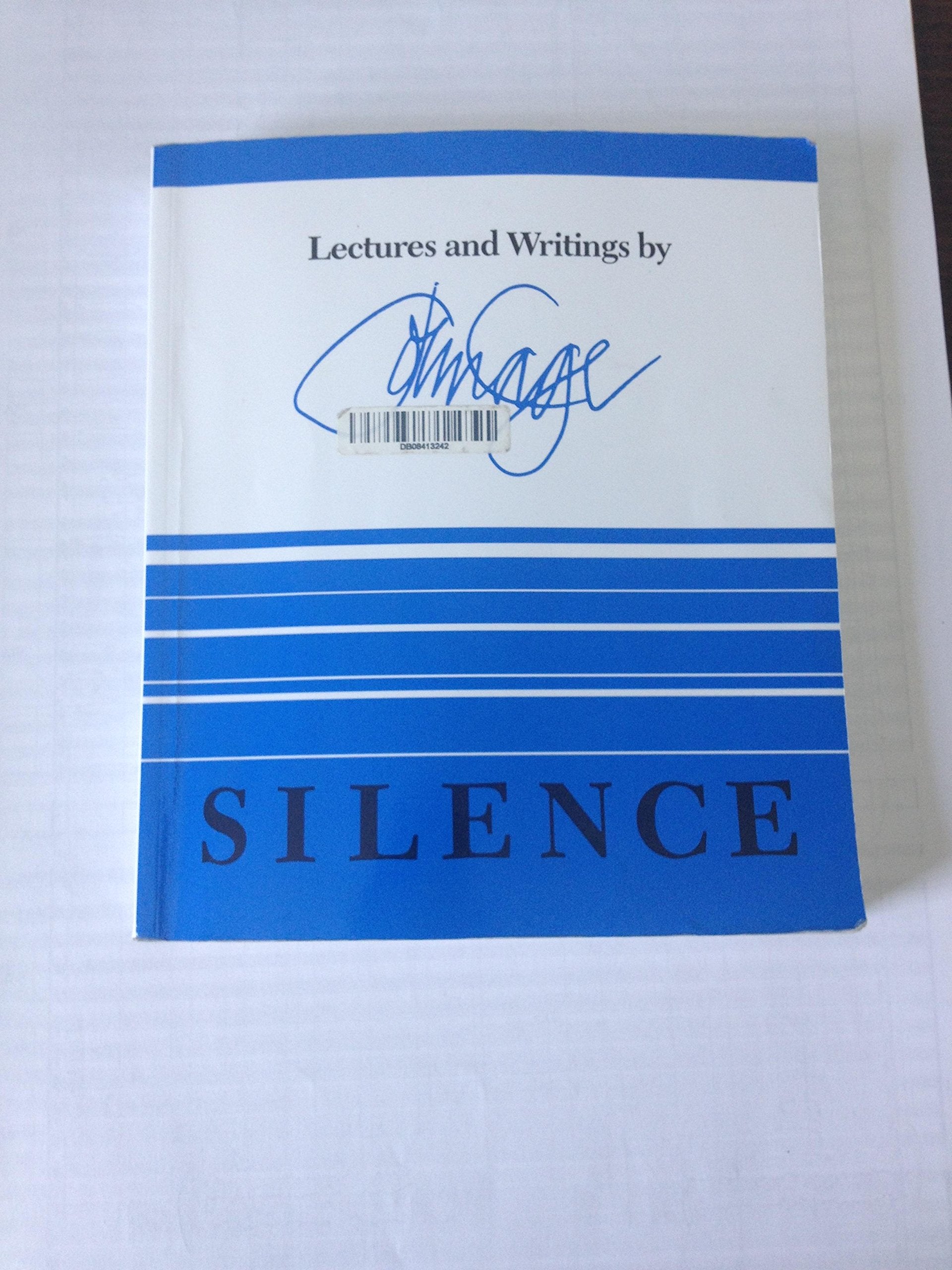 Silence: Lectures and Writings,Used