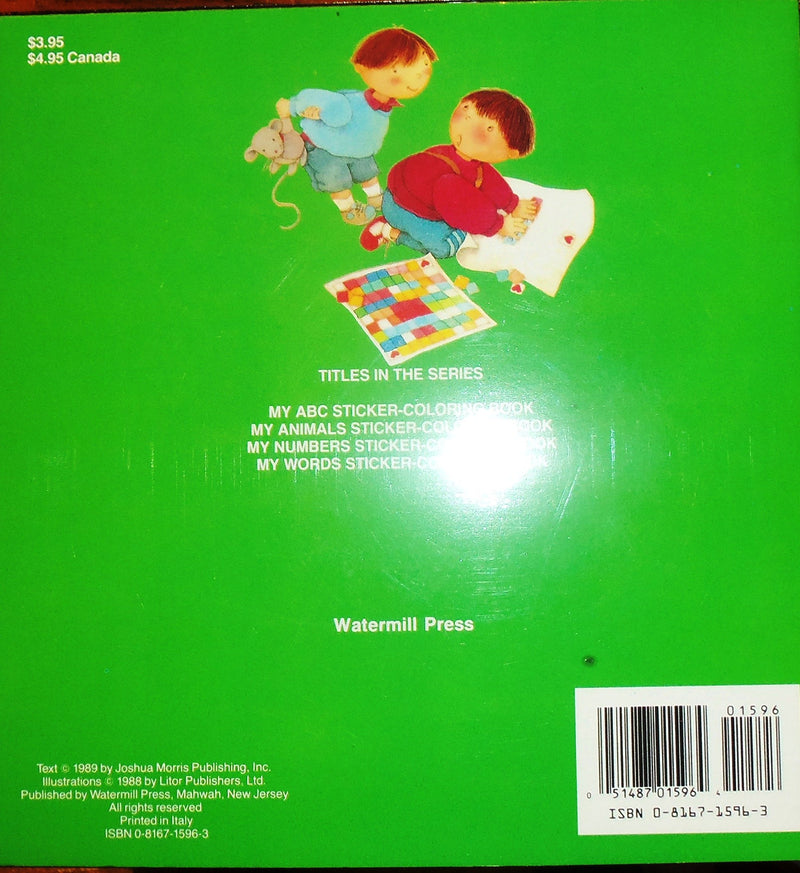 My Words StickerColoring Book,Used