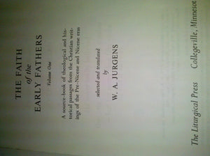 Faith of the Early Fathers: ThreeVolume Set,Used
