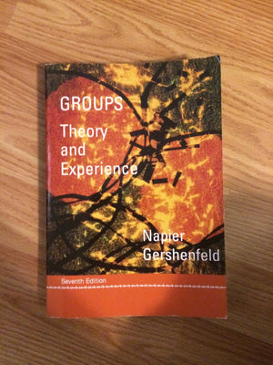 Groups: Theory and Experience (Group Counseling),Used