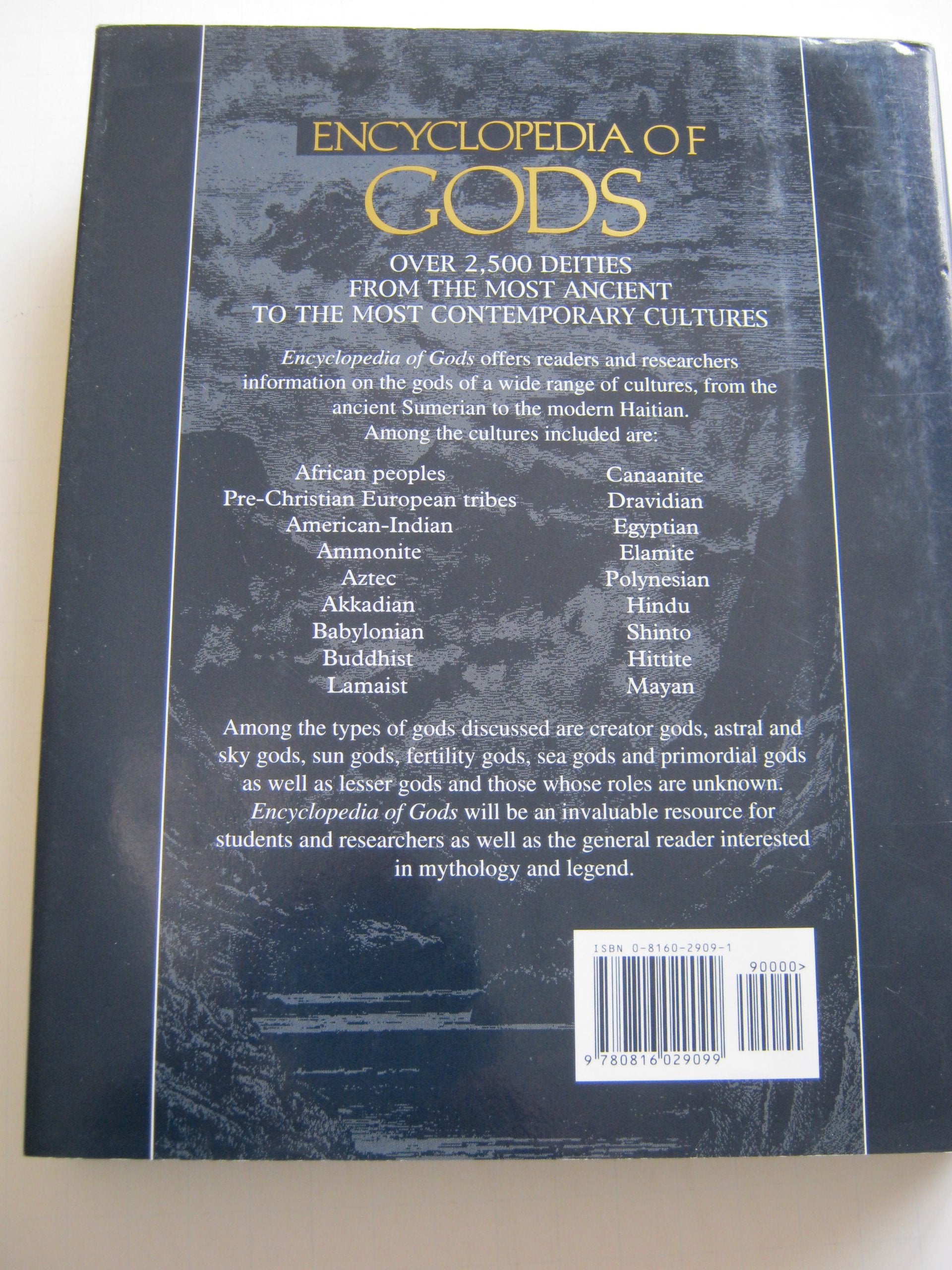 Encyclopedia of Gods: Over 2,500 Deities of the World,New