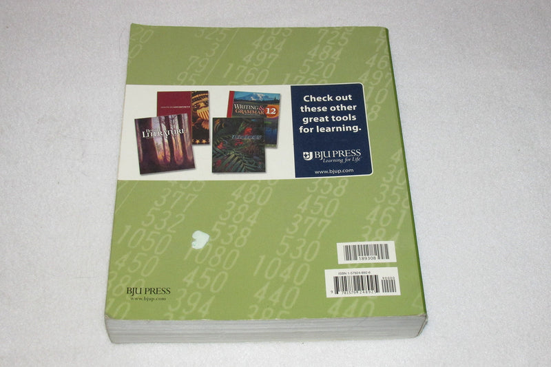 Consumer Math for Christian Schools,Used
