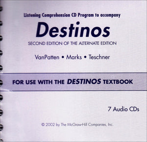 Destinos Listening Comprehension CD Program: For Use with the Destinos Textbook (Spanish Edition),New