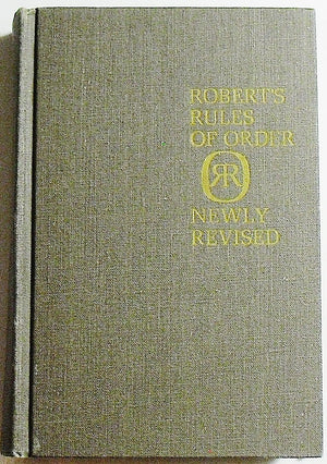Roberts Rules Of Order,Used