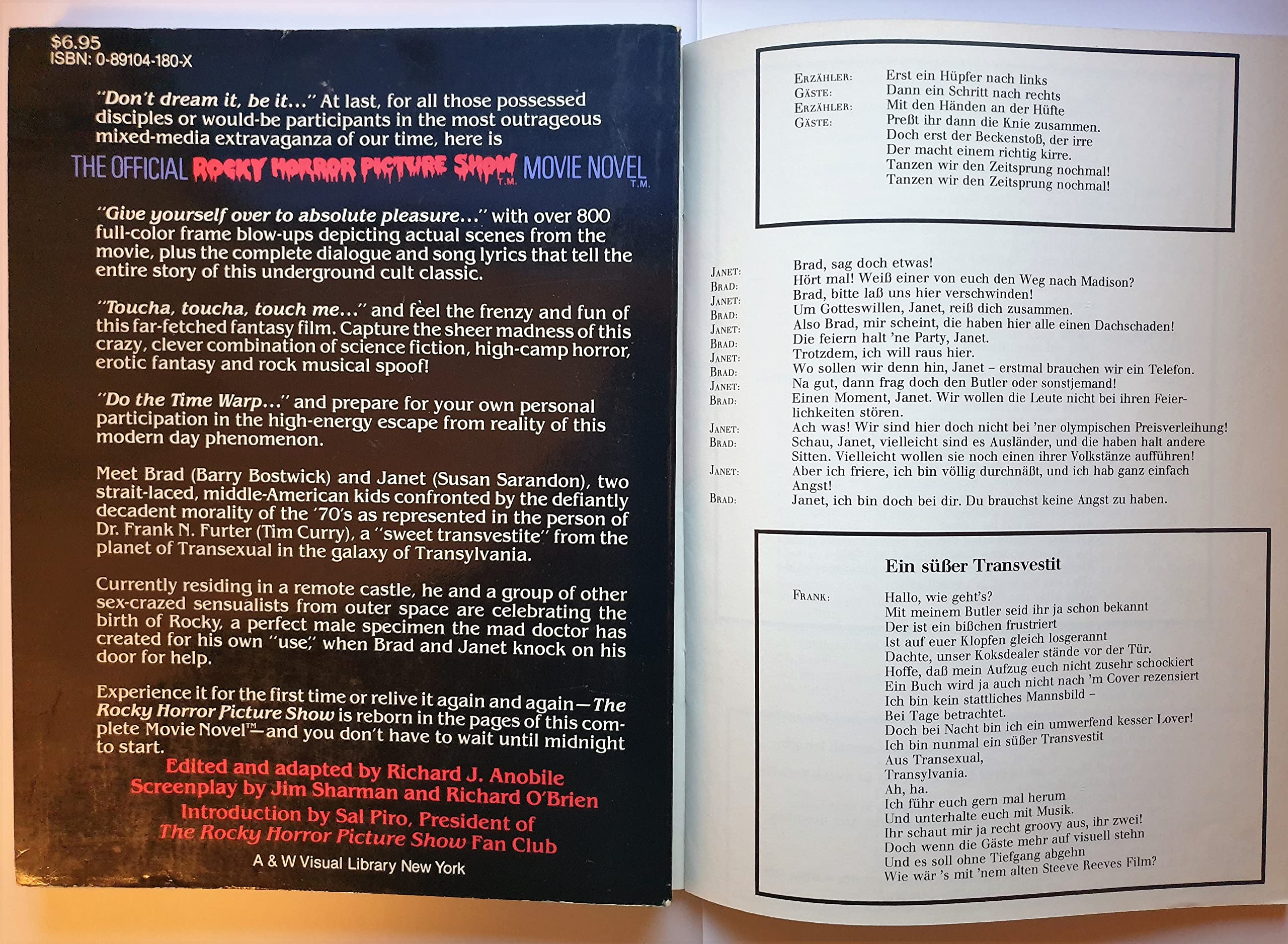 The Official Rocky Horror Picture Show Movie Novel,Used