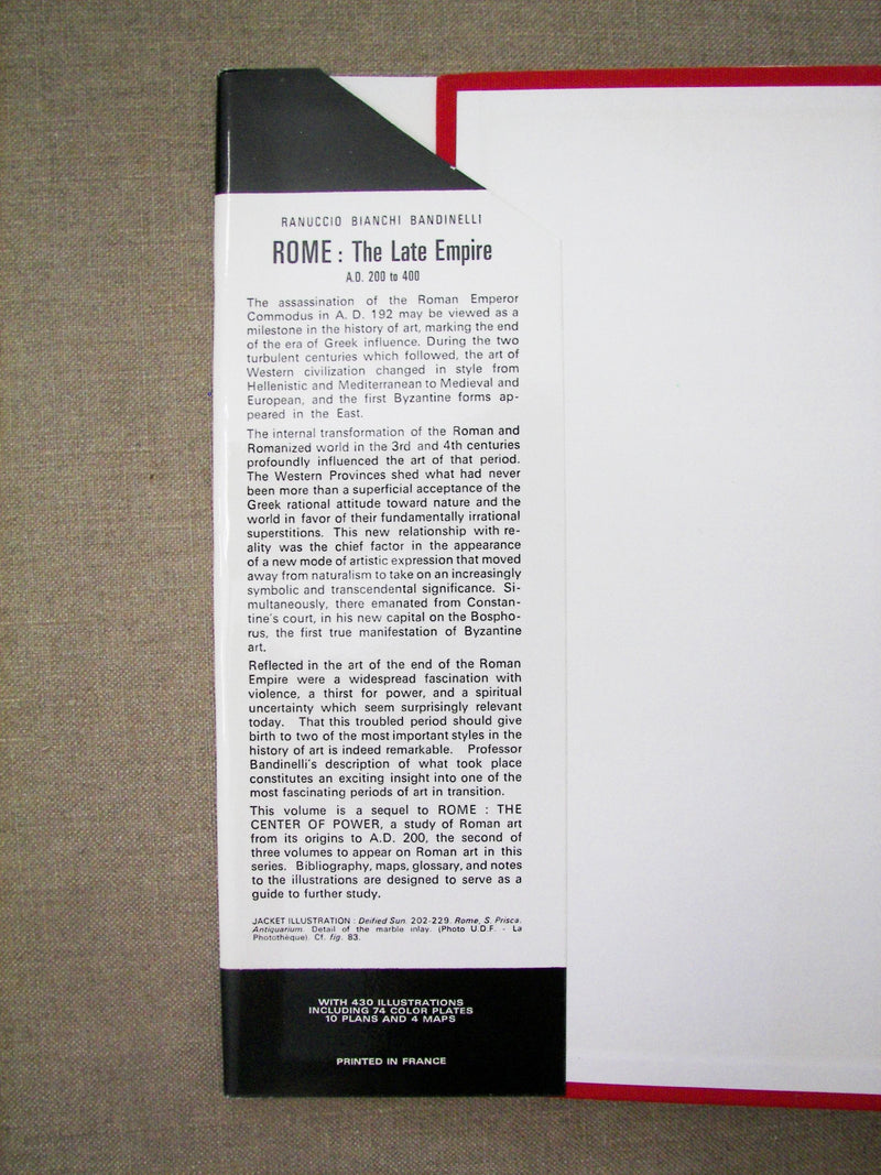 Rome, The Late Empire: Roman Art A.D. 200400,Used