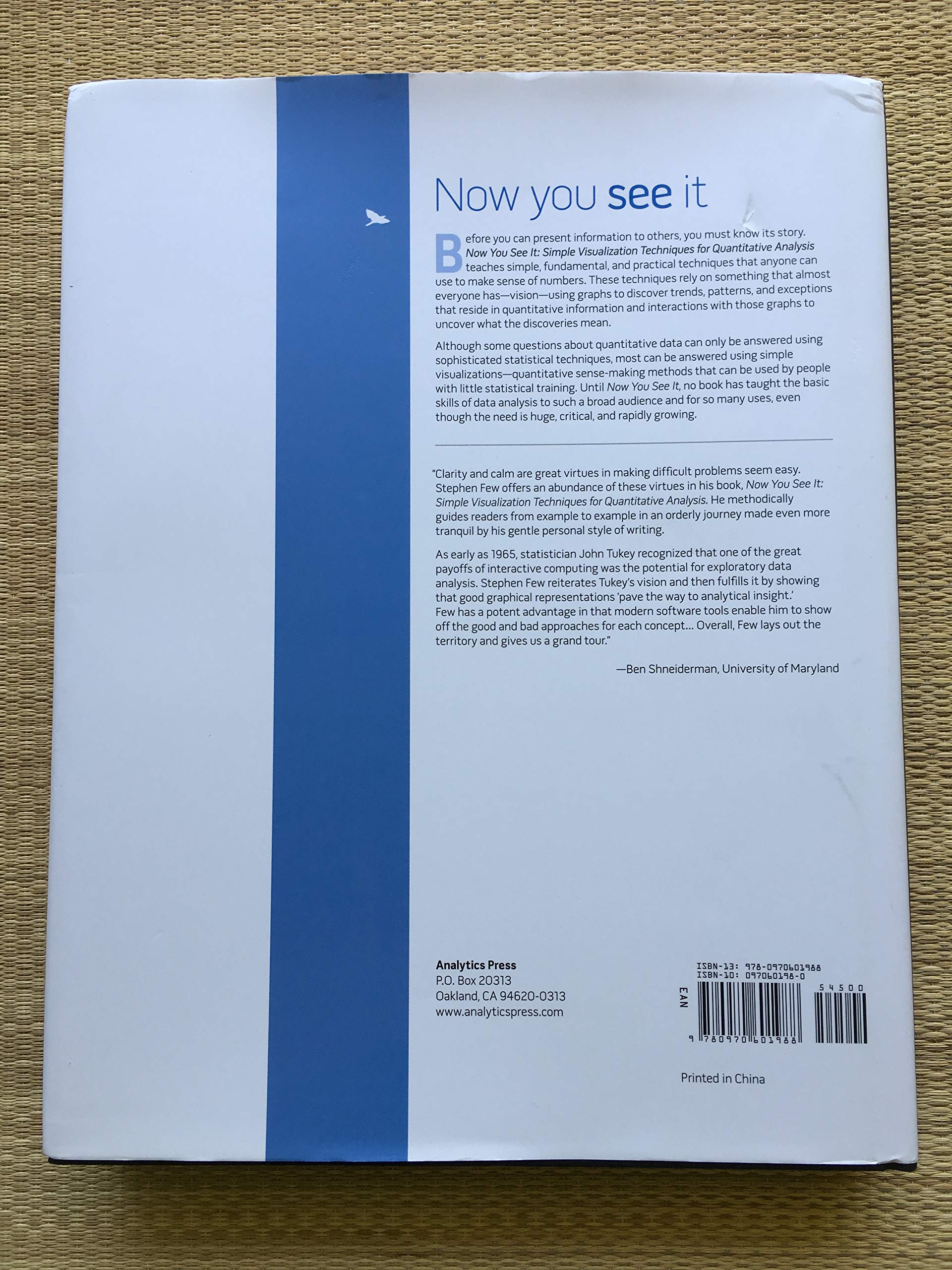 Now You See It: Simple Visualization Techniques for Quantitative Analysis,New