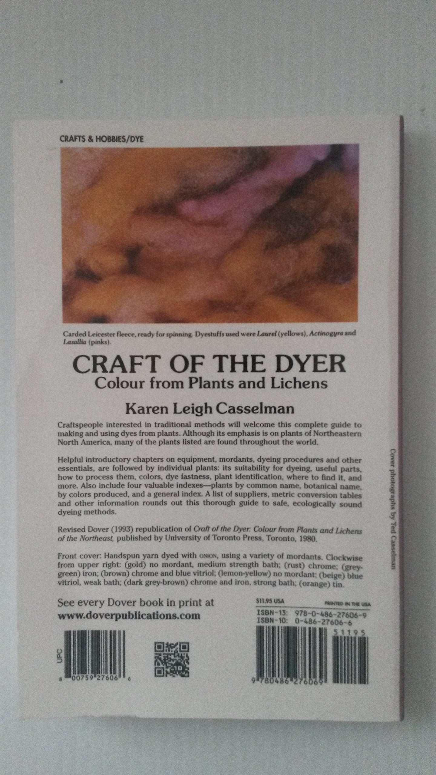 Craft of the dyer: Colour from plants and lichens of the Northeast,Used