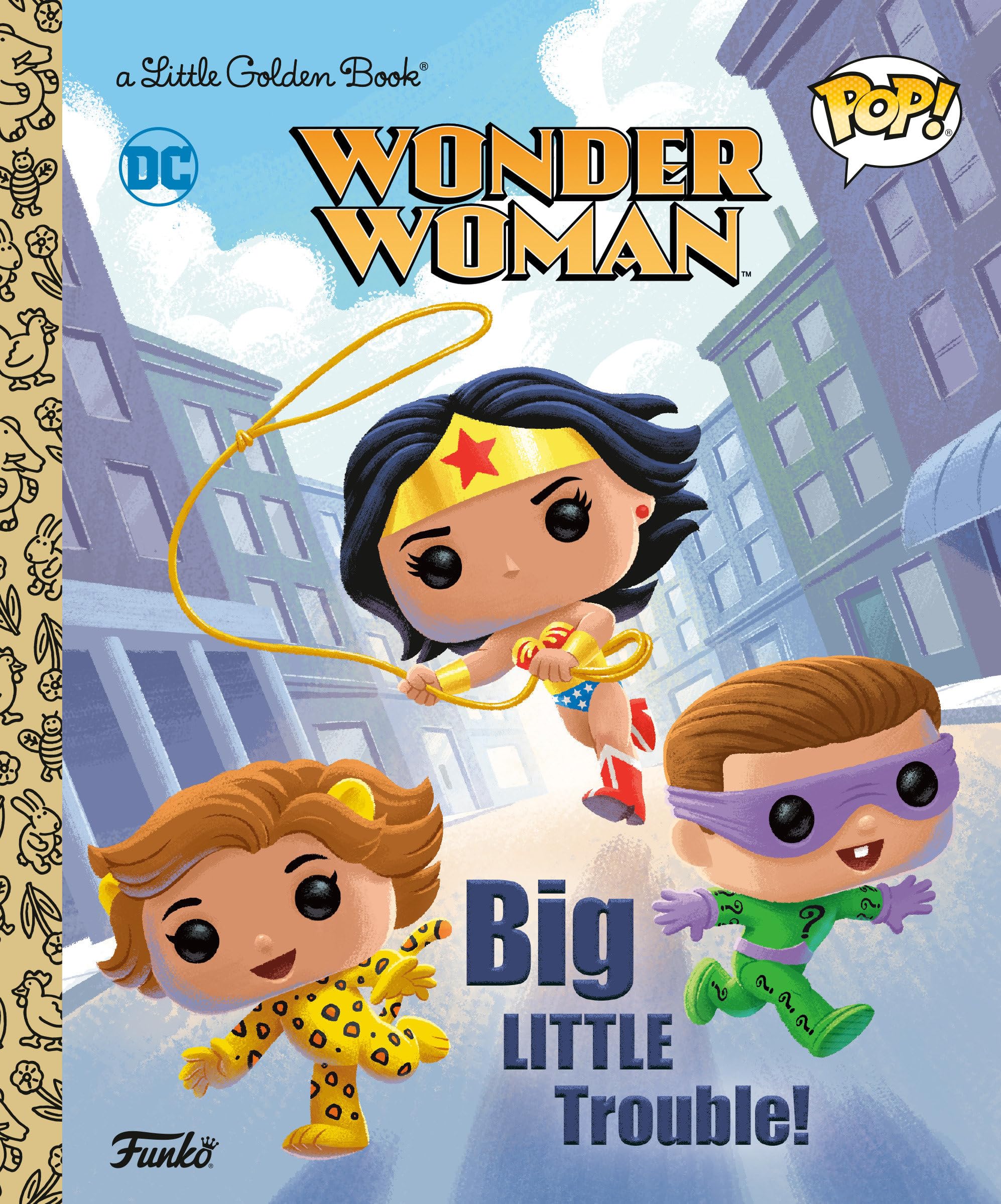 Wonder Woman: Big Little Trouble! (Funko Pop!) (Little Golden Book),New