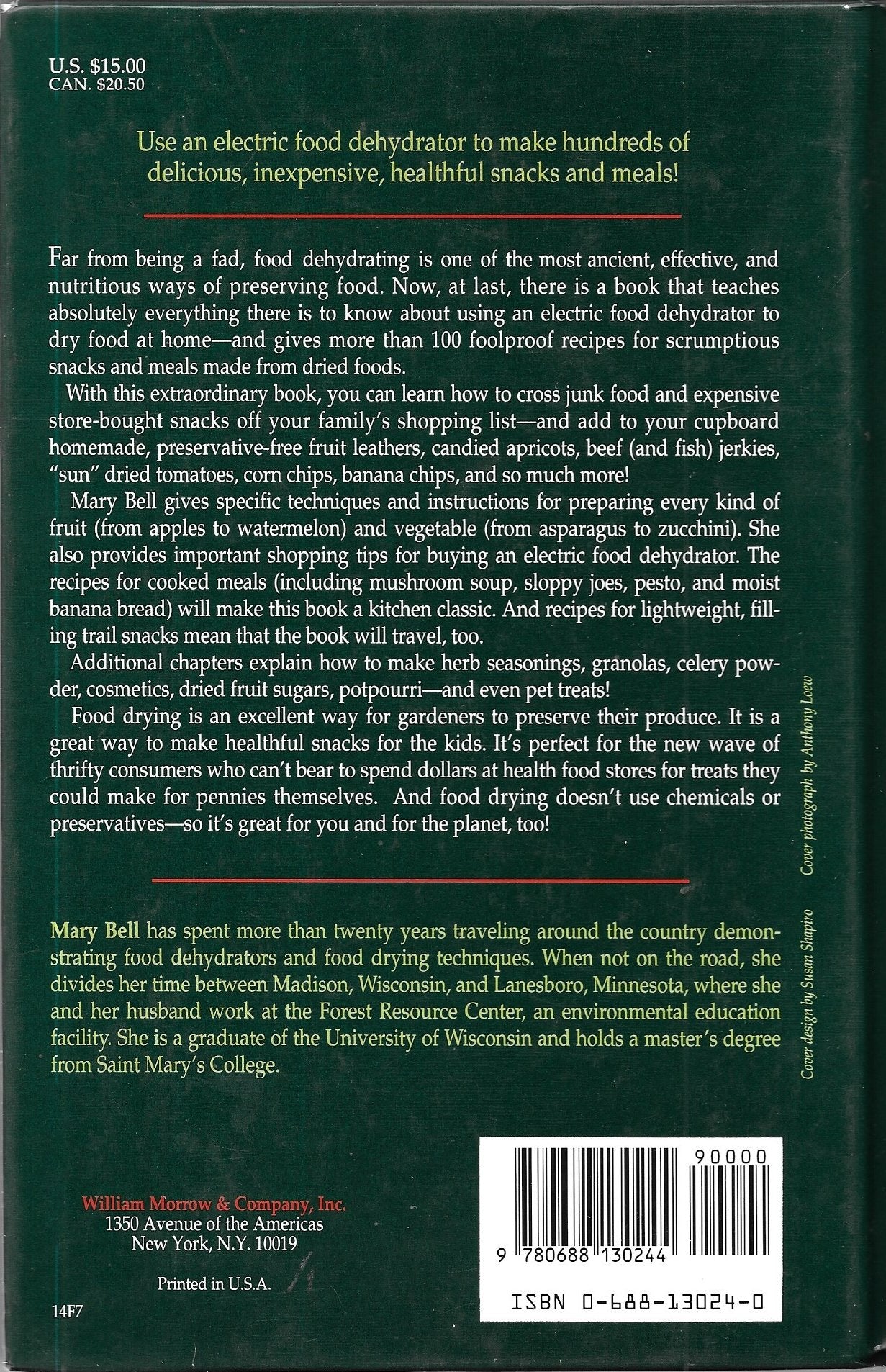 Mary Bell'S Complete Dehydrator Cookbook,New