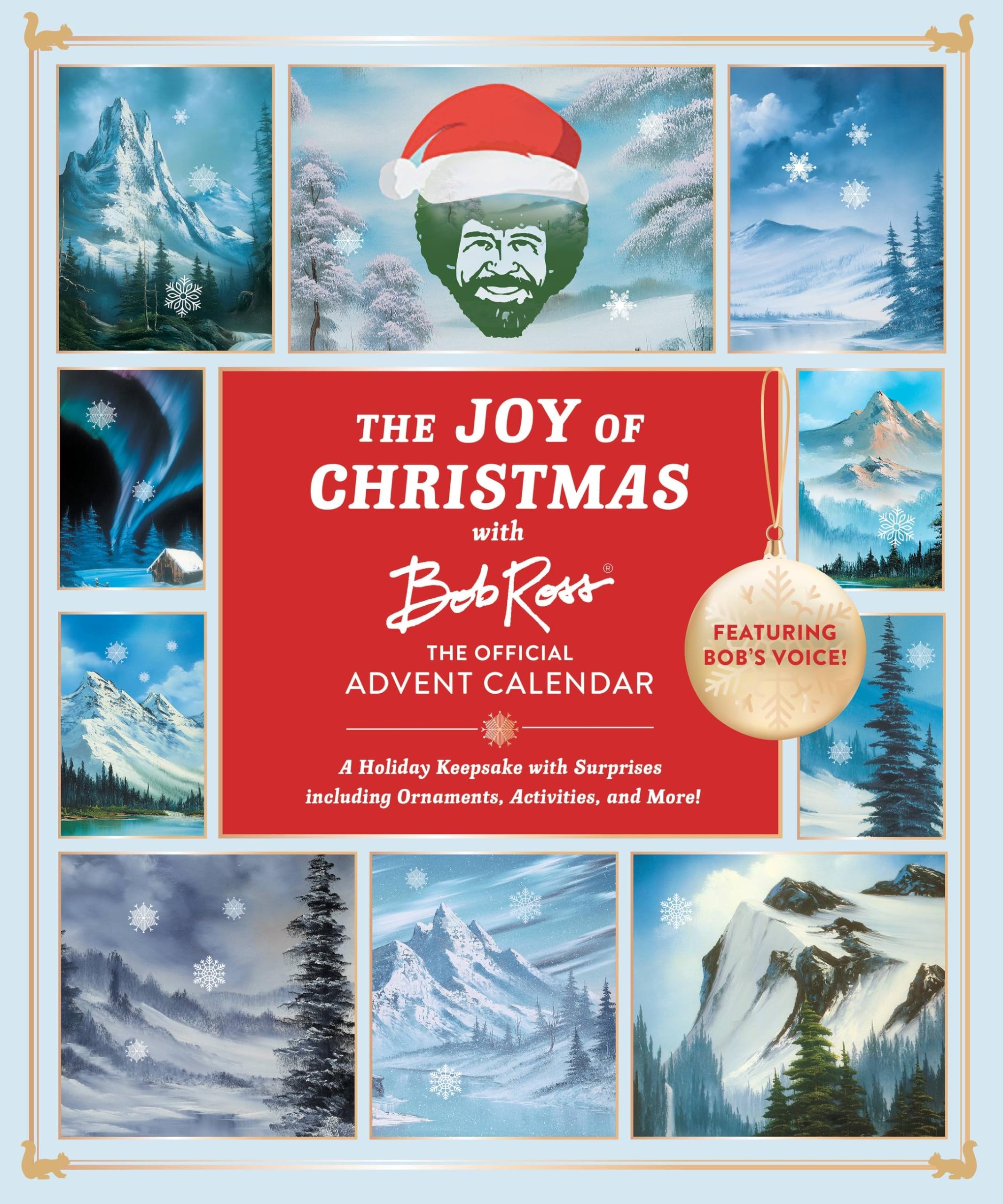 The Joy Of Christmas With Bob Ross: The Official Advent Calendar (Featuring Bob'S Voice!): A Holiday Keepsake With Surprises Inc,Used