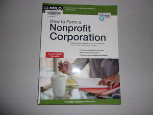 How to Form a Nonprofit Corporation,Used