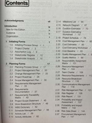 A Project Manager's Book of Forms: A Companion to the PMBOK Guide,Used