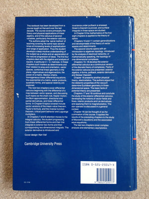 A Course In Mathematics For Students Of Physics: Volume 1