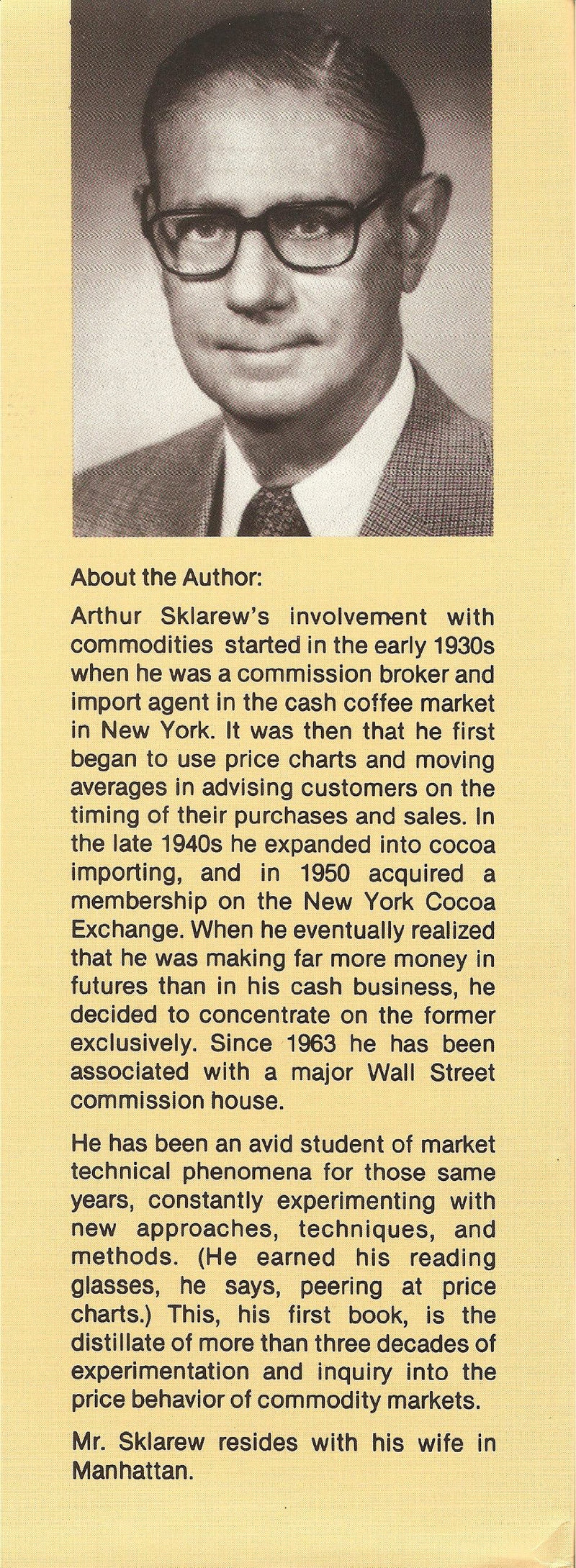 Techniques of a Professional Commodity Chart Analyst,Used