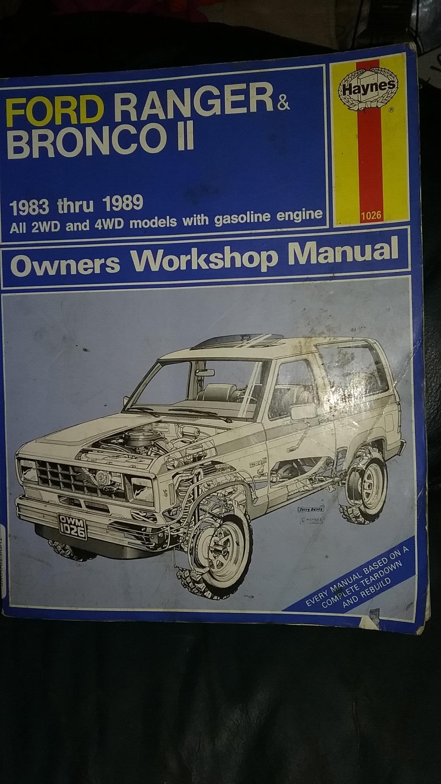 Ford Ranger & Bronco II: Owners workshop manual (Haynes owners workshop manual series),Used