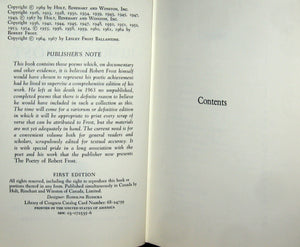 The Poetry Of Robert Frost,Used