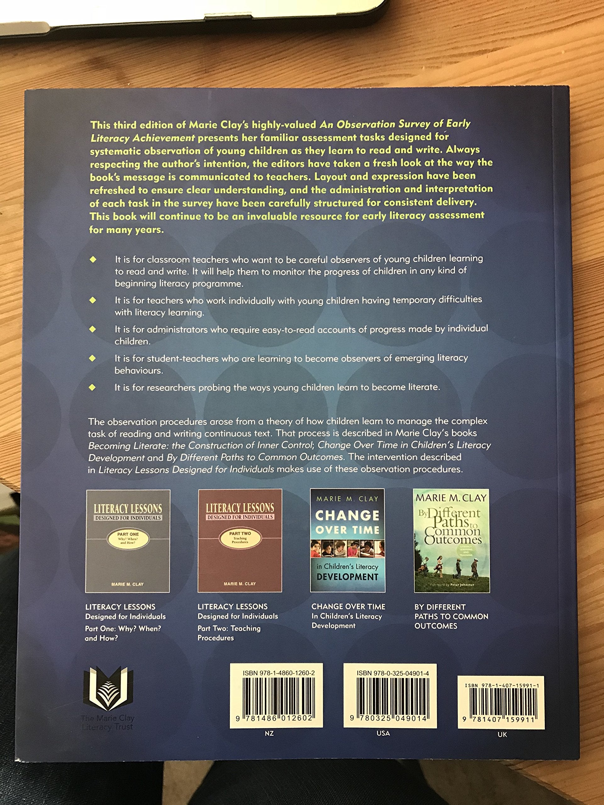 An Observation Survey Of Early Literacy Achievement, Third Edition-used